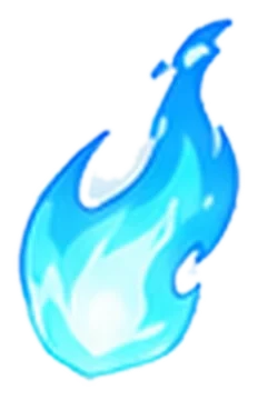 Blue horn flame